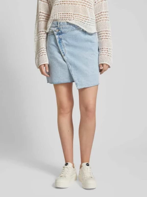 Spódnica jeansowa w kopertowym stylu model ‘KAT’ Only
