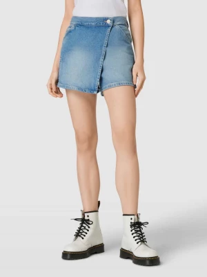 Spódnica jeansowa w kopertowym stylu model ‘SKORT’ Tommy Jeans
