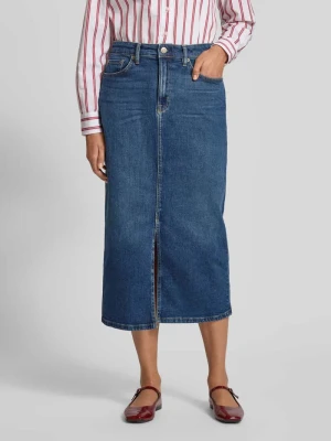 Spódnica jeansowa z 5 kieszeniami model ‘MAHLAN’ Lauren Ralph Lauren Jeansowy niebieski