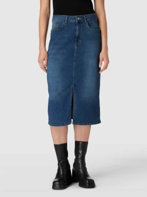 Spódnica jeansowa z 5 kieszeniami MORE & MORE
