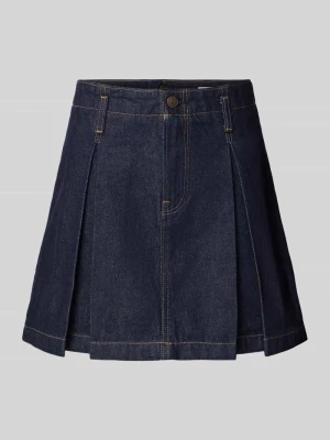 Spódnica jeansowa z kontrafałdami Calvin Klein Jeans