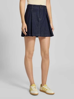 Spódnica jeansowa z kontrafałdami Calvin Klein Jeans