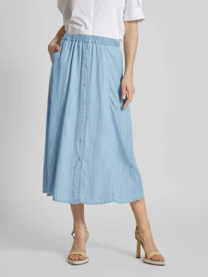 Spódnica jeansowa z listwą guzikową model ‘Lana’ b.Young