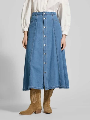 Spódnica jeansowa z listwą guzikową na całej długości b.Young
