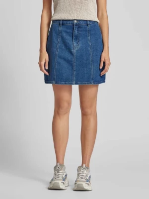 Spódnica jeansowa z ozdobnymi szwami model ‘Carol’ Object