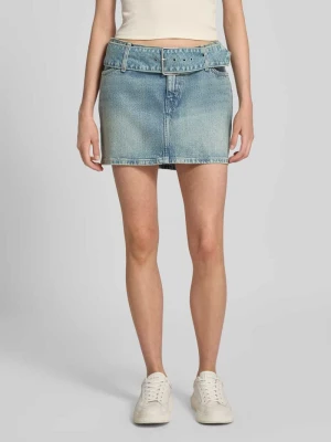 Spódnica jeansowa z paskiem model ‘Gamini’ Hugo Blue