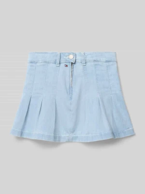Spódnica jeansowa z plisami Tommy Hilfiger Teens