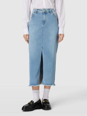 Spódnica jeansowa z rozcięciem model ‘Kimberly’ Soyaconcept