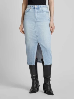 Spódnica jeansowa z rozcięciem model ‘VERI’ Vero Moda