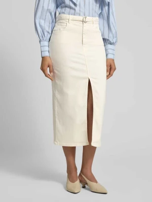 Spódnica jeansowa z rozporkiem i pasek Model 'MOCA' Marella