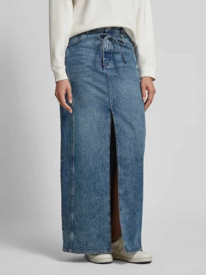 Spódnica jeansowa z wiązanym paskiem model ‘Getini’ HUGO