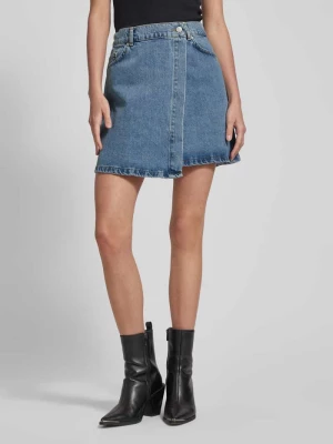 Spódnica jeansowa z wpuszczanymi kieszeniami model ‘Kendra’ NEO NOIR
