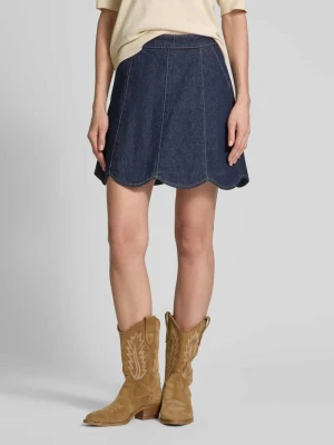 Spódnica jeansowa z wpuszczanymi kieszeniami model ‘MARIA’ YAS