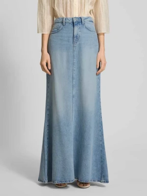 Spódnica jeansowa z wpuszczanymi kieszeniami model ‘THAISS’ Guess