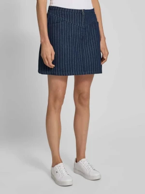 Spódnica jeansowa z zapięciem na zamek błyskawiczny model ‘Gabani’ NEO NOIR