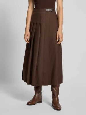 Spódnica kopertowa rozkloszowana z mieszanki żywej wełny model ‘FASTOSO’ Weekend Max Mara