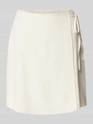 Spódnica kopertowa w jednolitym kolorze model ‘KAREN’ Pieces