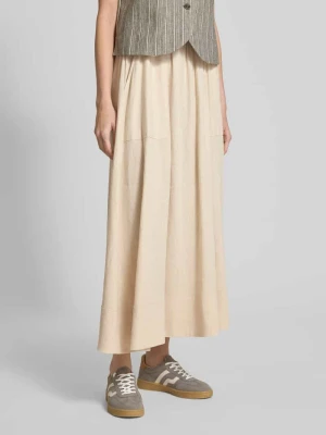 Spódnica lniana z elastycznym pasem model ‘FLAXY’ YAS