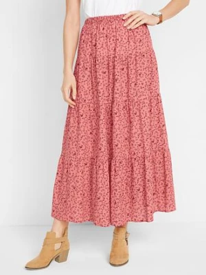Spódnica maxi z falban bonprix