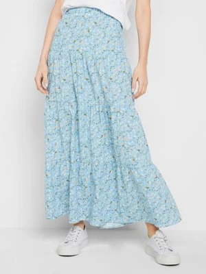 Spódnica maxi z falban bonprix