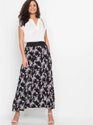 Spódnica maxi z wiskozy bonprix