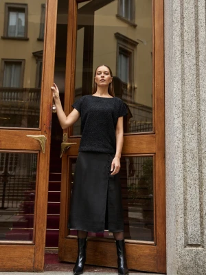 Spódnica midi czarna Moodo