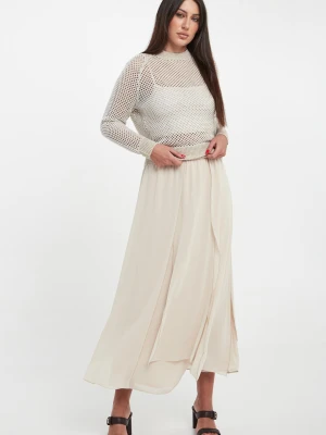 Spódnica midi jedwabna PESERICO