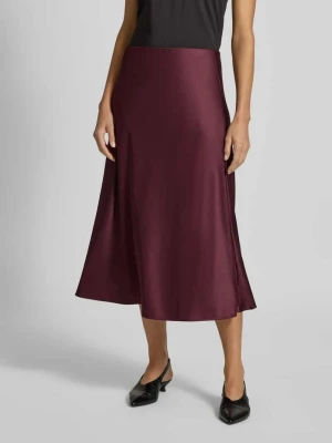 Spódnica midi o kroju regular fit z dodatkiem wiskozy model ‘September’ comma