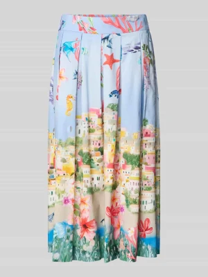 spódnica midi o kroju regular fit z nadrukiem z motywem ROBE LÉGÈRE