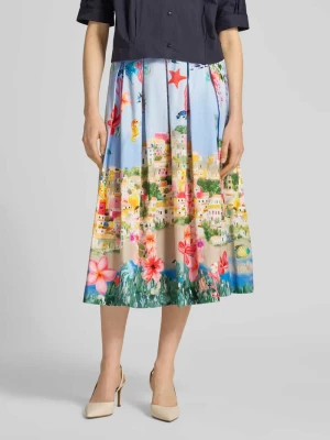 spódnica midi o kroju regular fit z nadrukiem z motywem ROBE LÉGÈRE