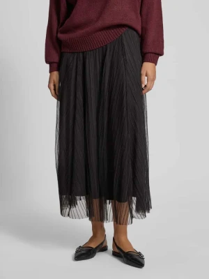 Spódnica midi o kroju regular fit z siateczki model ‘LAVINA’ Only