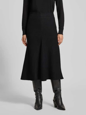 Spódnica midi o linii A z mieszanki wiskozy i wełny Christian Berg Woman