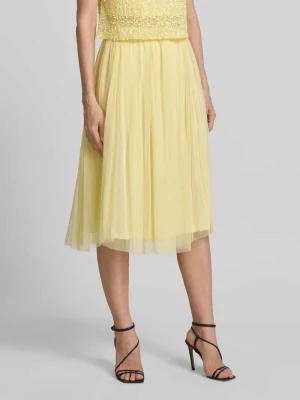 Spódnica midi o wyglądzie w plisach Lace & Beads