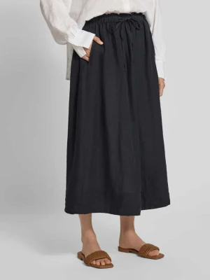 Spódnica midi rozkloszowana z czystego lnu model ‘INNA’ Selected Femme