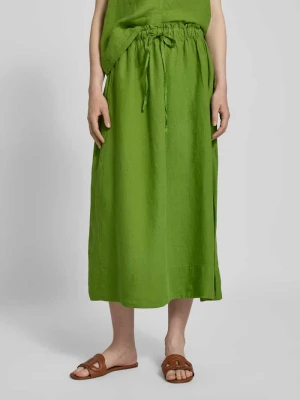 Spódnica midi rozkloszowana z czystego lnu model ‘LINNA’ Selected Femme