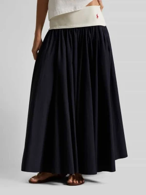 Spódnica midi rozkloszowana z czystej bawełny Polo Ralph Lauren