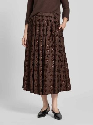 Spódnica midi rozkloszowana z czystej bawełny Weekend Max Mara
