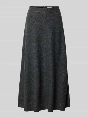 Spódnica midi rozkloszowana z mieszanki wiskozy i wełny Marc O'Polo