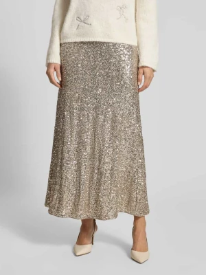 Spódnica midi rozkloszowana z mieszanki wiskozy s.Oliver BLACK LABEL