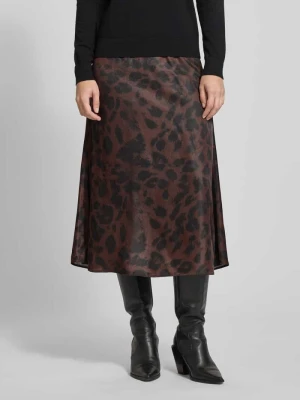 Spódnica midi rozkloszowana z mieszanki wiskozy Tom Tailor