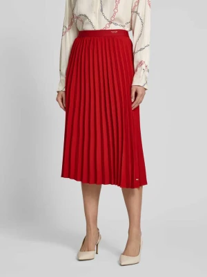 Spódnica midi rozkloszowana z plisami Tommy Hilfiger