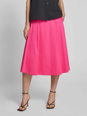 Spódnica midi rozkloszowana z popeliny s.Oliver BLACK LABEL