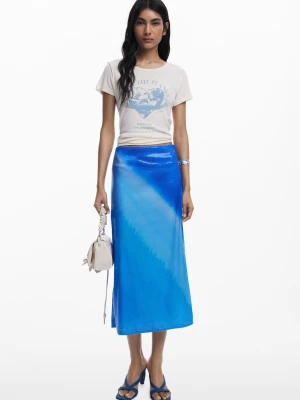 Spódnica midi tie-dye Desigual