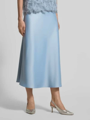 Spódnica midi w kształcie litery A z satyny model 'LENA' Selected Femme