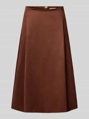 Spódnica midi w linii A model 'CHARA' Drykorn Orzechowy