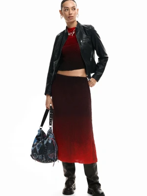 spódnica midi w odcieniach gradientu Desigual