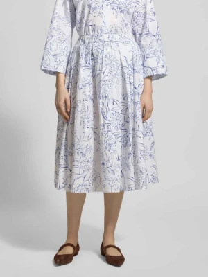Spódnica midi we wzorze na całej powierzchni Gant