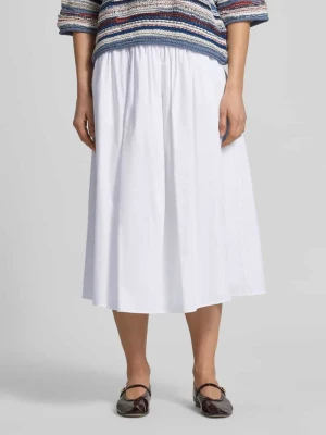 spódnica midi z bocznym zamkiem błyskawicznym Oui