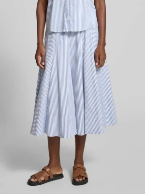 Spódnica midi z bocznymi wpuszczanymi kieszeniami Gant