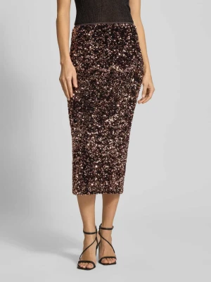 Spódnica midi z cekinami i rozcięciem Rich & Royal